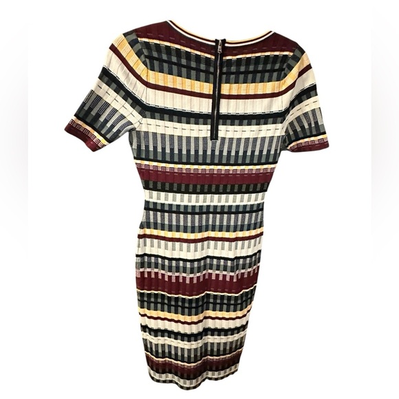 Milly Multicolor Bodycon Striped Dress size 4 - Picture 4 of 9